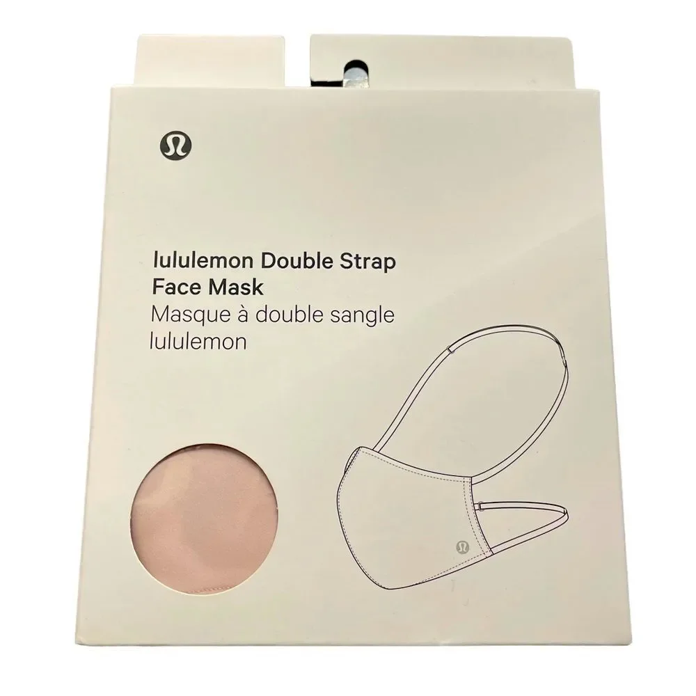 NEW Lululemon Double Strap Face Mask - Misty Pink